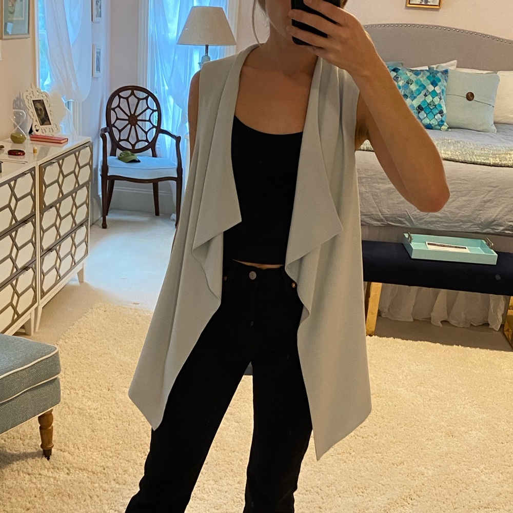 Waverly Grey Blue Vest